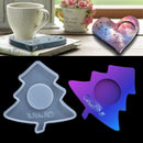 Hippo DIY Art Table Mat Heart Mould Coaster Silicone Mould Candle Holder