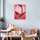 5D DIY Red Wine Glass Full Round Diamond Painting Wall Decor Rhinestone Picture