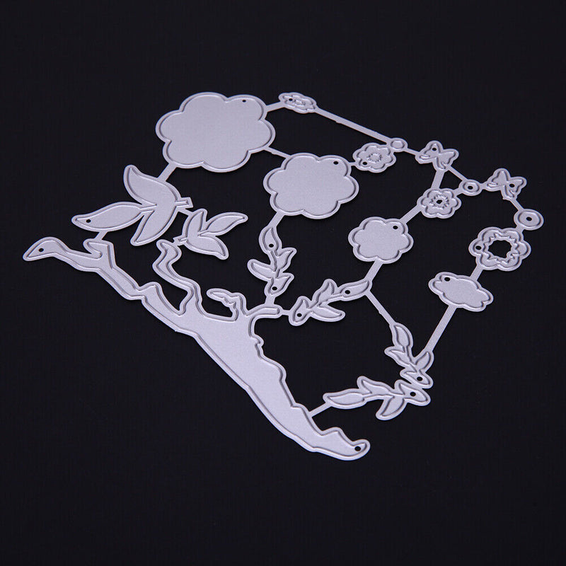 Snowvirtuos 1pc Plum Branch Cutting Tools Stencil Craft Embossing Cut The f