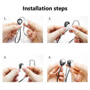 Anti Lost Silicone Earphone Strap for SONY WF-C500 Neck Cable (Black)