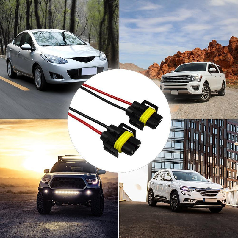 2pcs H8/H9/H11 Bulb Socket Female Adapter Connector for Headlight Fog Lamp Newly