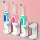 Punch Free Toothbrush Rack Wall Mounted Electric Toothbrush Organizer Rack Shelf