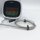 Meat Kitchen Thermometer BBQ Cooking Temperature Probe Meter Timer (Black)