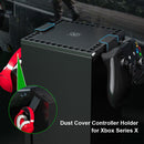 ABS Platic Dust Cover with Controller Headphone Stand for Xbox Series X Con