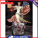 5D DIY Full Round Drill Diamond Painting Flag Queen Home Wall Art Craft Gift