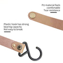 Camping Leather Hook - Pack of 4 Outdoor Picnic Tableware Movable Storage Hoo