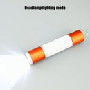 USB Rechargeable LED Telescopic Flashlight Zoomable Hanging Torch (Orange)