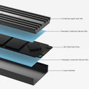 TEUCER M2-LD02 M.2 SSD Heat Sink 9mm M2 2280 Solid State Hard Disk Heat Radiator