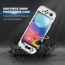 Protective Cover for Switch OLED Game Console Anti-slip Skin (Clear White) Newly