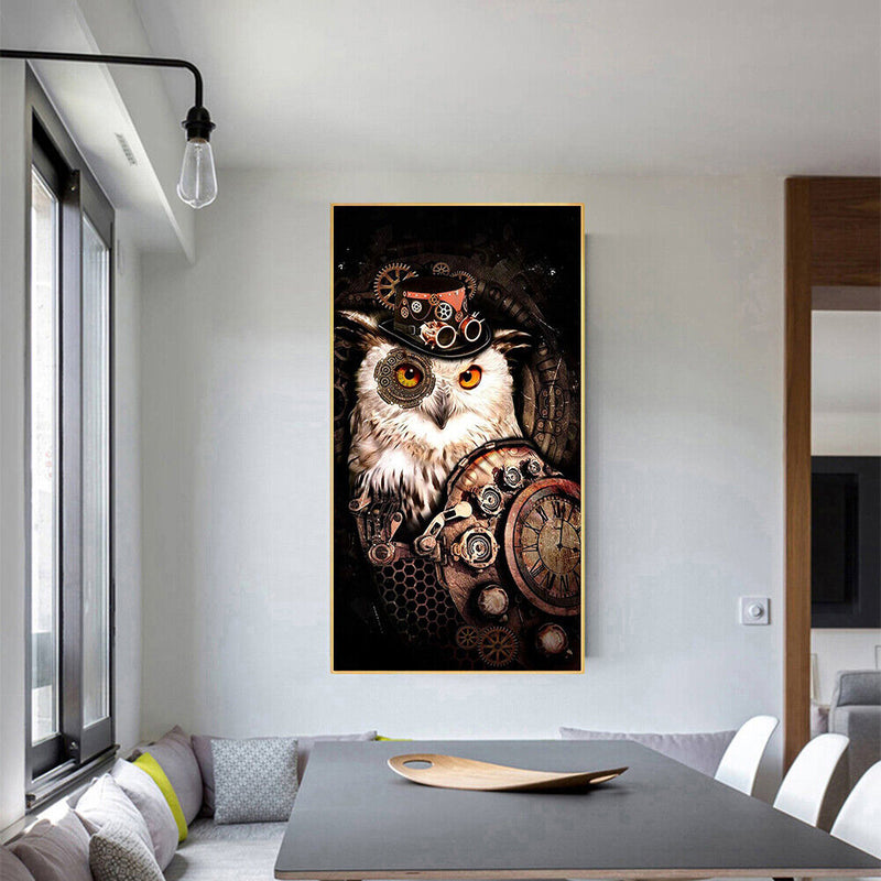 Owl Count Oil Paint By Numbers Kits Canvas Picture DIY Home Decoration Gift