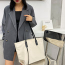 Fashion Big Capacity Shoulder Bag Nylon Waterproof Handbag Simple Shopping Totes