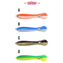 4pcs 10cm 6g Bionic Loach Fishing Lures Sinking Artificial Soft Baits (D)