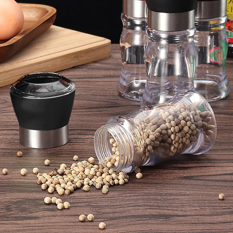 Manual Grinding Bottle Pepper Grinder Mill Seasoning Jar Holder Kitchen Tools