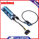 40cm MINI PCI-E USB 3.0 PCI-E Express 1X to16x Extender Riser Card Adapter SATA