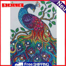 5D DIY Special Shaped Diamond Painting Peafowl Cross Stitch Craft Home Decor Kit