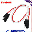 2-Pin SAE Plug Trailer Light Wiring Harness Extension Flat Wire Connector