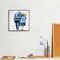 20x20cm Frameless Oil Paint By Numbers Back View of Old Couple Paint Canvas Kits