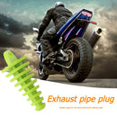 Motorcycle Exhaust Silencer Muffler Wash Plug Small (Fluorescent Yellow) Newly