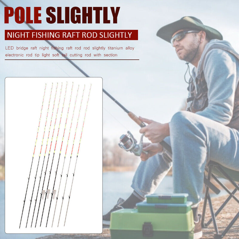 Full Titanium Alloy LED Raft Tip Repair Rod Pole Tip Fishing Tackle (0.4mm)