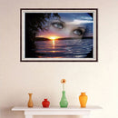 5D DIY Full Drill Diamond Painting Eyes Sea Cross Stitch Embroidery Mosaic Kit