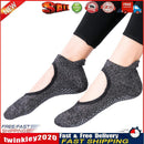 Women Yoga Socks Non-Slip Quick-Dry Backless Ballet Pilates Socks (Black) Newly