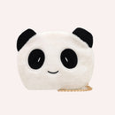 Cute Panda Crossbody Bag Kids Plush Chain Shoulder Bags Small Purse (C)
