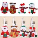 2pc Christmas Snowman Cutlery Bags Dining Table Cutlery(Snowman 1)