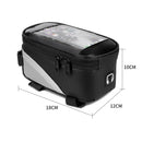 MTB Bike Bag Front Top Tube Touch Screen Mobile Phone Holder Case (Black) Newly