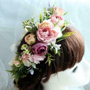 Floral Crown Hair Band Flower Headband Flower Halo Headpiece Floral Garland K8X4