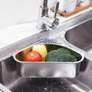 Kitchen Leftover Sink Strainer Stainless Triangular Vegetable Fruit Drain B