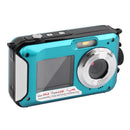 Waterproof Digital Camera 1080P HD 2.4MP Underwater Video Recorder (Blue) Newly