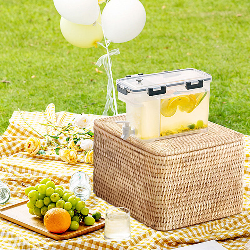 Drink Dispenser Leak-Proof Spigot Storage with Filter Screen (Black) Newly