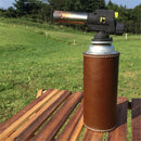 Gas Tank Protective Cover PU Outdoor Camp Fuel Cylinder Storage Bag (Brown)