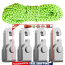 Outdoor Automatic Lock Hook Set with Rope Unknotted Secure Tighten Lock