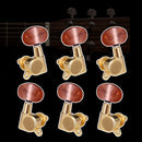 6pcs Guitar Tuning Pegs Enclosed Locking Closed Knob Machine Heads Tuners