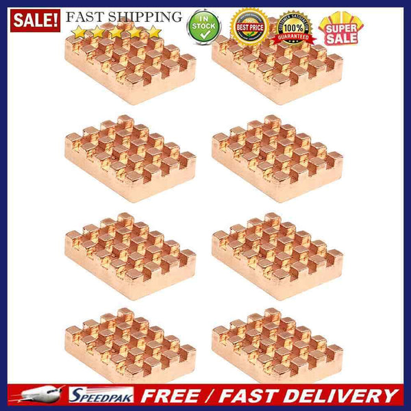 8pcs A8 Pure Copper Heatsink Cooler Heat Sink PC Graphics Card Memory Radia