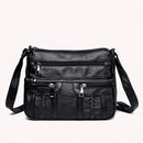 Women Shoulder Bag PU Leather Crossbody Bag Multi Pockets Messenger Purse Bags