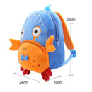 Cartoon Animal Backpack Plush Kids Book Bag Travel Bookbags Cute School Bags