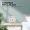 Analog Alarm Clock Battery Operated Non Ticking Small Clock with Night Ligh