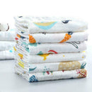 6-layer Cotton Children's Face Wash Towel Baby Feeding * 25 Towel 50cm U5W9 U4P4