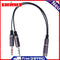 Audio Cable Adapter 3.5mm Stereo Audio Y Splitter 1 Jack Female, 2 Male f