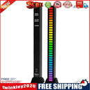 USB 5V APP Sound Control Colorful Light RGB 32 LED Pickup Lamp Bar (Black)