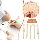 5 pcs/lot Novelty Bone Shape Ballpoint Pen 0.7mm Ink Refill Writing Ball Pens`