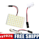 48 LED Dome Festoon Interior Bulb Roof Light with T10 Adapter Festoon Base