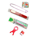 1 Set TPR Crochet Hook Yarn Knitting Case Needle Sewing Gauge Scissors Tool