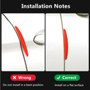 4x Universal Car Door Edge Guard Bumper Anti-Scratch Protector Strip Accessories
