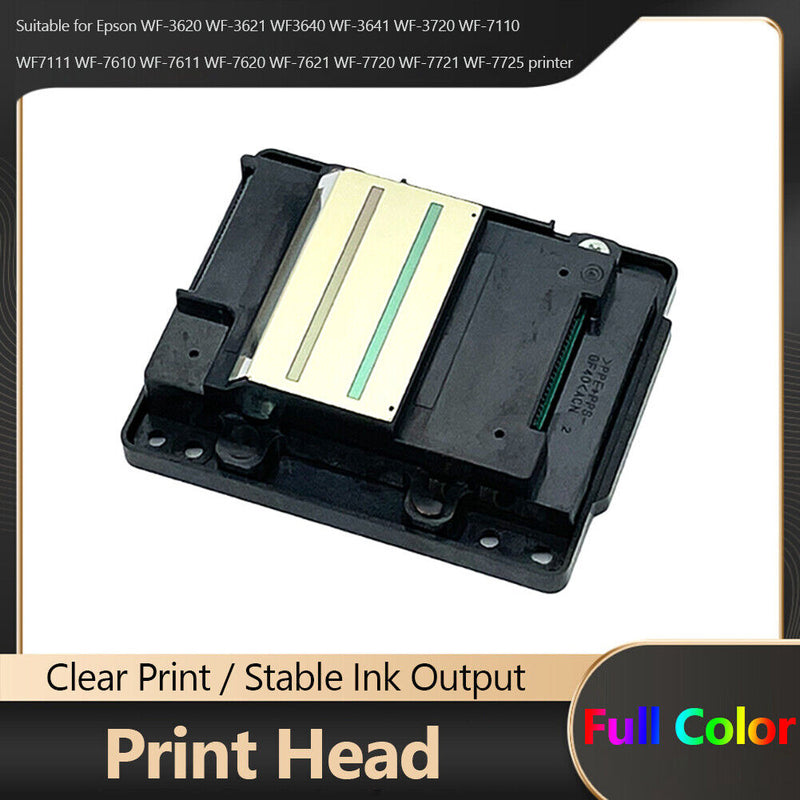 Printhead for Epson WF-3620 WF-3640 WF-3720 WF7111 WF7611 Full Color Replacement