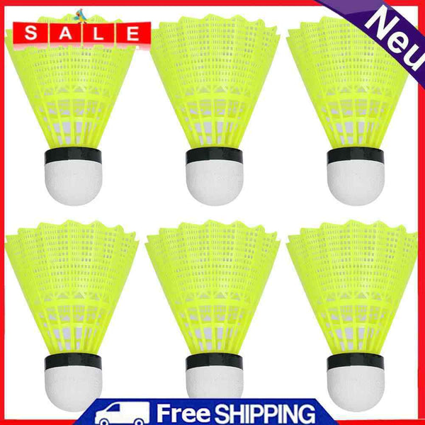 6pcs Nylon Badminton Balls Indoor Outdoor Gym Sports Entertainment Shuttlecock