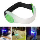 LED Luminous Night Running Arm Band Reflective Safety Warning Belt (Green)