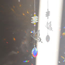 Hanging Crystal Sunlight Catching Pendant Catcher Wind Chimes Indoor Ornament